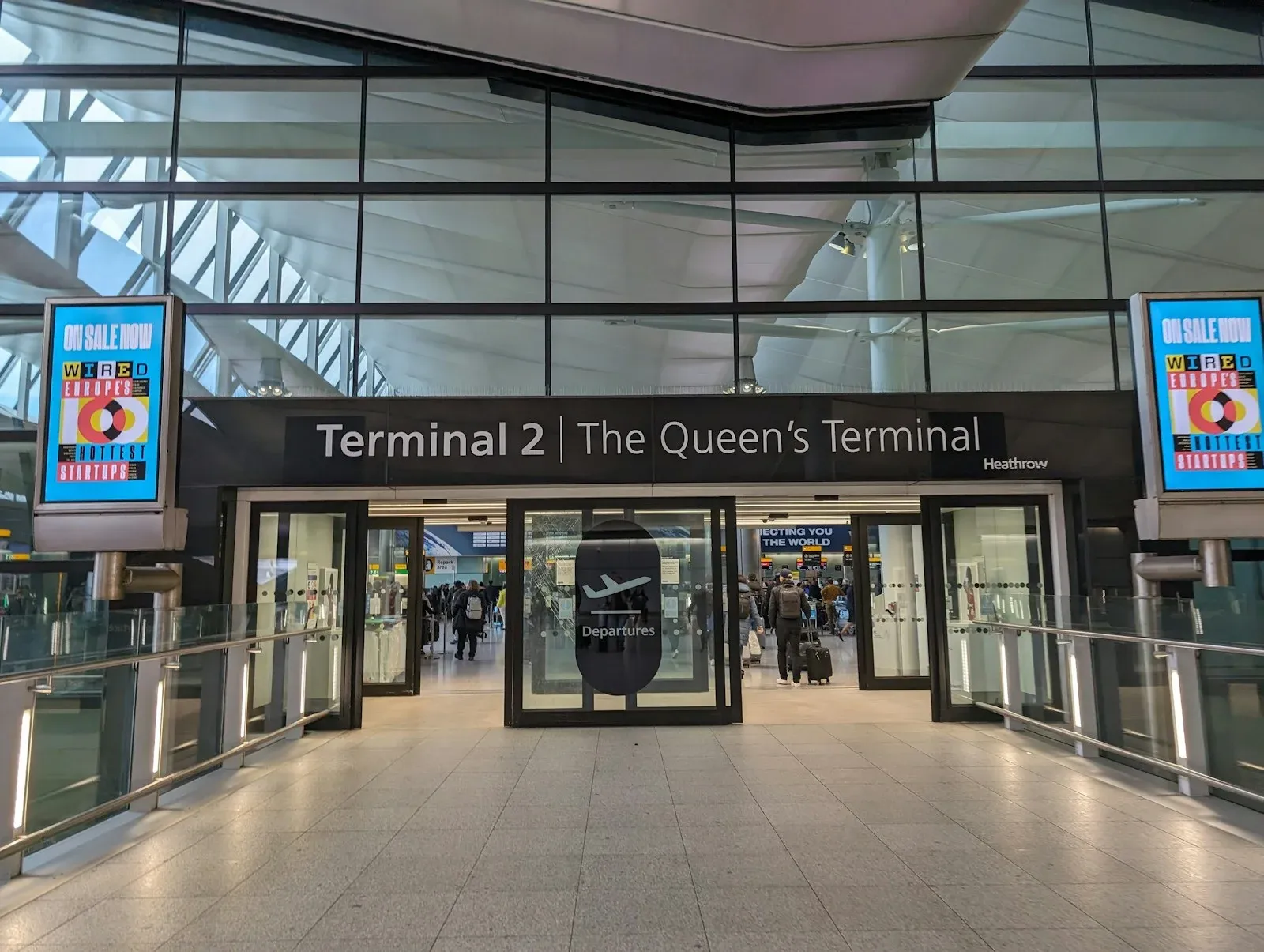 Entrance to Terminal 2, the Queen’s Terminal, at Heathrow