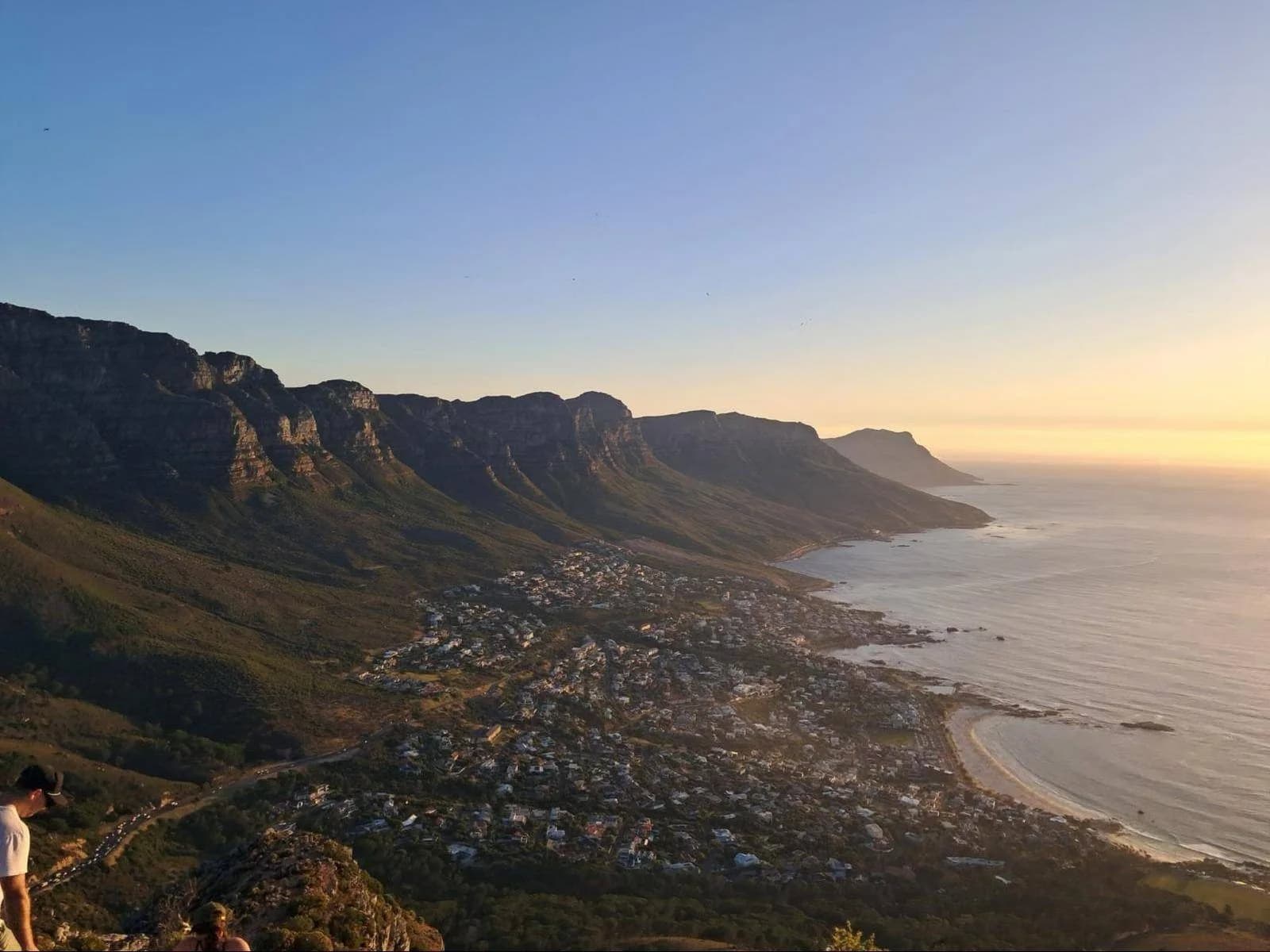 Sunset over Camps Bay and the Twelve Apostles, Cape Town