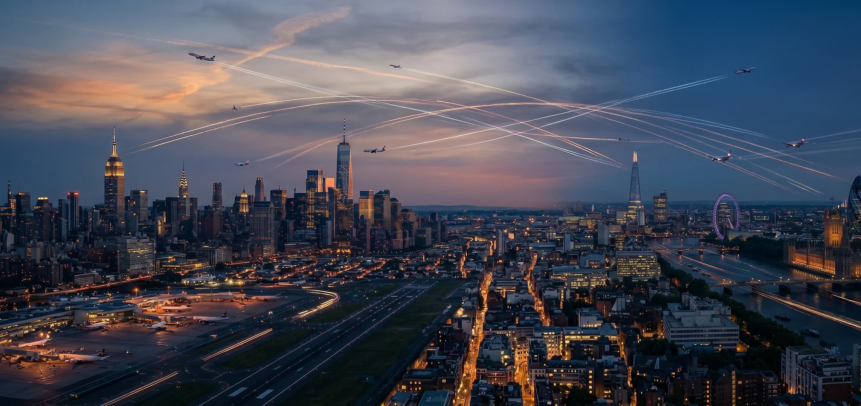 Business class flights from New York to London