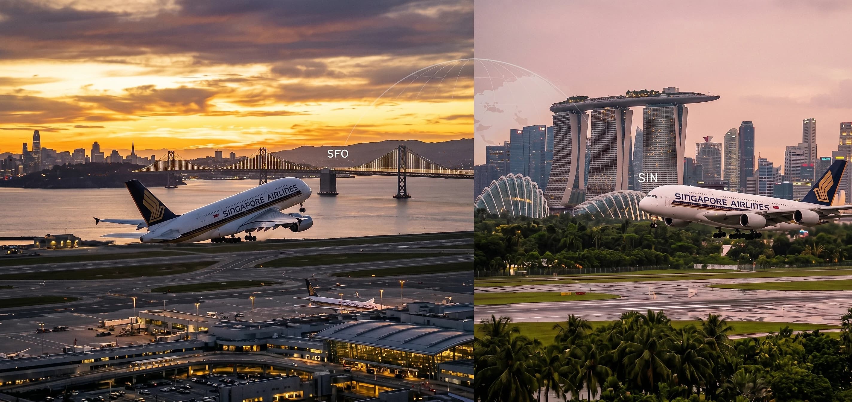 Business class flights from San Francisco to Singapore