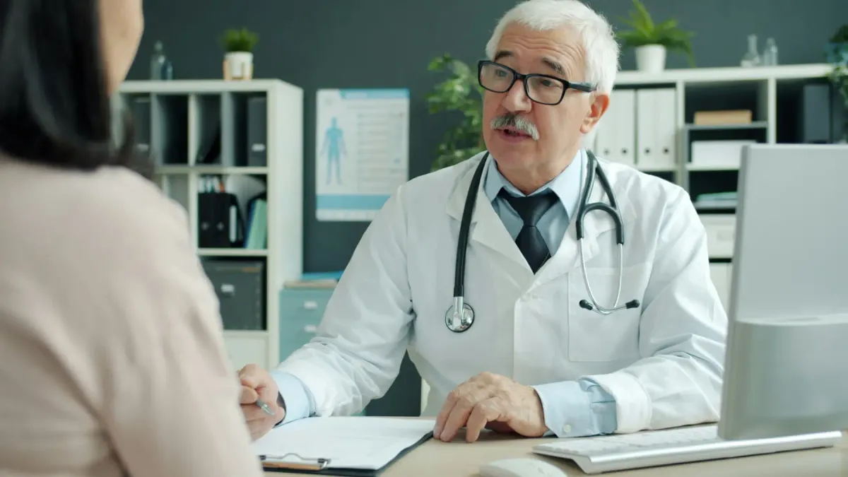 Doctor in a consultation with a patient